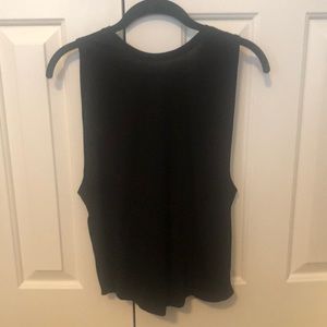 Forever 21 l Black Low Cut Backless Knit Tank
